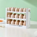 Refrigerator Egg Organizer – 3-Tier Clear Storage Solution - صورة 3
