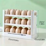 Refrigerator Egg Organizer – 3-Tier Clear Storage Solution - صورة 4