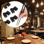 Silicone Chopsticks Holder, Durable PE, Easy Grip Set - صورة 5