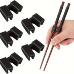 Silicone Chopsticks Holder, Durable PE, Easy Grip Set - صورة 4