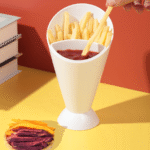 Portable Snack Cup with Fun French Fry Design - صورة 6