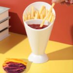 Portable Snack Cup with Fun French Fry Design - صورة 7