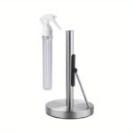 Stainless Steel Kitchen Towel Holder with Spray Bottle - Image 4