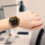 Luxury Silicone Band & Steel Case for Apple Watch 49 mm - Image 2