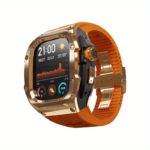 Luxury Silicone Band & Steel Case for Apple Watch 49 mm - Image 9