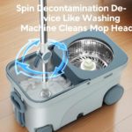 Microfiber Flat Mop Bucket Set - صورة 5