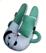 Dino-Cat Plush Car Pillow: Cozy Head Support Cushion - Image 8