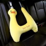 Dino-Cat Plush Car Pillow: Cozy Head Support Cushion - Image 9