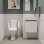 Space-Saving Metal Toilet Roll Holder with Adhesive Hook - صورة 2