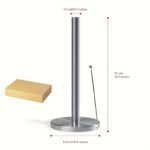 Stainless Steel Non-Slip Paper Holder with Weighted Base - Image 4