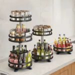 Space-Saving 3-Tier Rotating Spice Rack Organizer - صورة 5