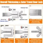Compact Stainless Steel Travel Door Lock - Ultimate Security - صورة 7