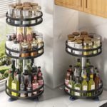 Space-Saving 3-Tier Rotating Spice Rack Organizer - صورة 6