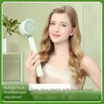 Electric Body Bath Brush with Extended Handle, Green - Image 7