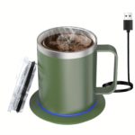 Smart Electric Coffee Mug Warmer Set for Desk Use - صورة 9