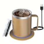 Smart Electric Coffee Mug Warmer Set for Desk Use - صورة 14