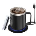 Smart Electric Coffee Mug Warmer Set for Desk Use - صورة 3