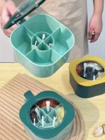 Kitchen Seasoning Organizer Box Set with Spoons - صورة 12