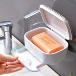 Space-Saving Leakproof Soap Dish with Secure Lid - صورة 6