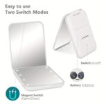 Travel-Friendly LED Makeup Mirror with 1 X/3 X Magnification - صورة 4