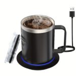 Smart Electric Coffee Mug Warmer Set for Desk Use