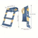 Kids' Foldable Potty Seat with Step Stool - Gift Ready - صورة 2