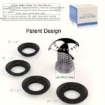 Stainless Steel Drain Cover with Hair Catcher, Rust-Proof - صورة 5