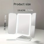 Compact Tri-Fold Vanity Mirror for Dorms & Salons - Image 3