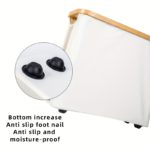 Eco-Friendly Bamboo Laundry Basket with Lid & Storage - Image 11