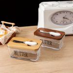 Elegant Acacia Wood Lid Glass Butter Keeper - Image 6