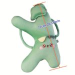 Dino-Cat Plush Car Pillow: Cozy Head Support Cushion - Image 5