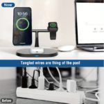 Magnetic 3-in-1 Wireless Charging Dock for Travel - Image 4