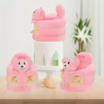 Green Plush Infant Support Chair - Safe, Cozy Learning Seat - صورة 4