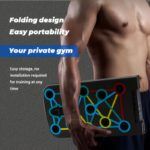 Compact Folding Push-Up Board with Resistance Bands - صورة 4