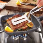 Steel Non-Stick Fish Spatula for Easy Flipping