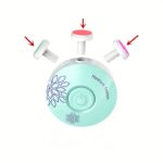 Battery-Free Electric Nail Care Set with Multi-Tool Heads - صورة 11