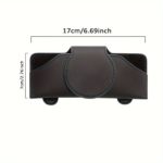 Magnetic Leather Car Visor Glasses Holder Clip - Image 2