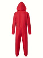 Red Jumpsuit Halloween Costume Set for Role Play - Image 2
