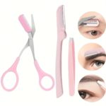 Ultimate 3-Piece Eyebrow Kit: Razor, Tweezers & Scissors