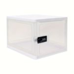 Secure Clear Storage Box - Versatile Organizer with Lock