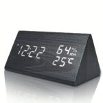 Smart Wooden Alarm Clock with Temp & Humidity Sensor - Image 6