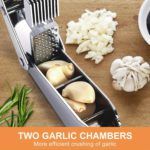 Versatile Stainless Steel Garlic Press & Nut Cracker - صورة 2