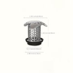 Stainless Steel Drain Cover with Hair Catcher, Rust-Proof - صورة 4