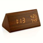 Smart Wooden Alarm Clock with Temp & Humidity Sensor - Image 8