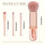 4-in-1 Double-Headed Makeup Brushes Set for Girls - صورة 5