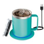 Smart Electric Coffee Mug Warmer Set for Desk Use - صورة 13