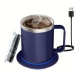 Smart Electric Coffee Mug Warmer Set for Desk Use - صورة 16
