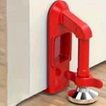 Portable Anti-Theft Metal Door Stop for Secure Travel
