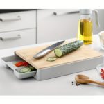 WIEZ Versatile Bamboo Cutting Board with Tray - صورة 3