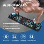 Compact Folding Push-Up Board with Resistance Bands - صورة 6